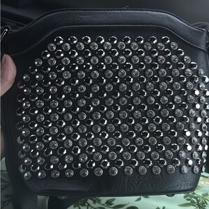 Black Studded Women's Bag